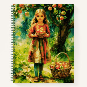Young Girl in an Apple Orchard Journal