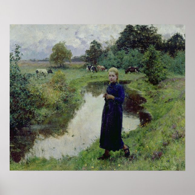 Young Girl in the Fields, Poster (Front)