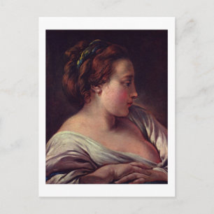Young Girl Jeune fille by Francois Boucher Postcard