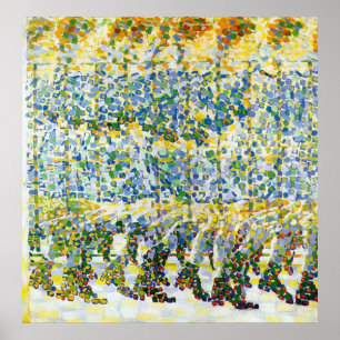 Young Girl Running on a Balcony Poster