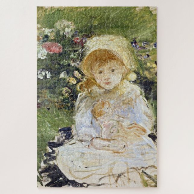 Young Girl with a Doll (by Berthe Morisot) Jigsaw Puzzle (Vertical)