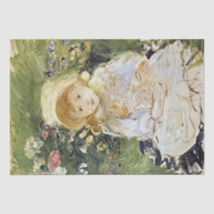 Young Girl with a Doll (by Berthe Morisot) Tissue Paper