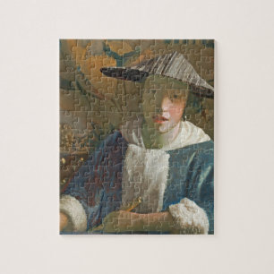 Young Girl with a Flute, c.1665-70 Jigsaw Puzzle