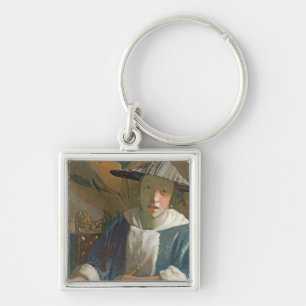 Young Girl with a Flute, c.1665-70 Key Ring
