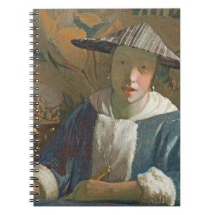 Young Girl with a Flute, c.1665-70 Spiral Notebook