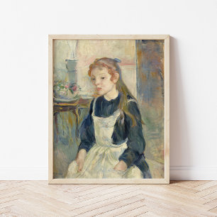 Young Girl with an Apron Berthe Morisot Poster