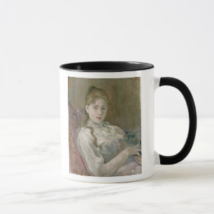 Young Girl with Cat, 1892 Mug