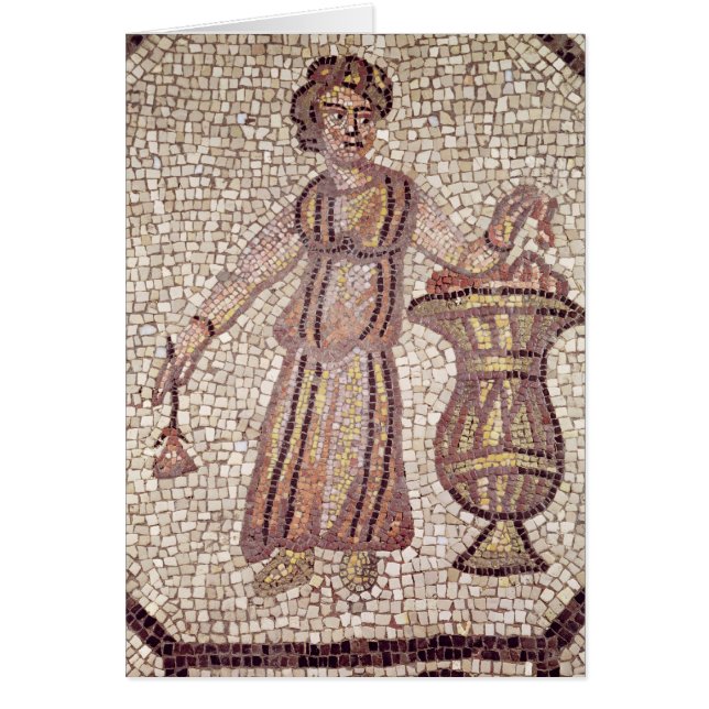 Young girl with flowers (Front)