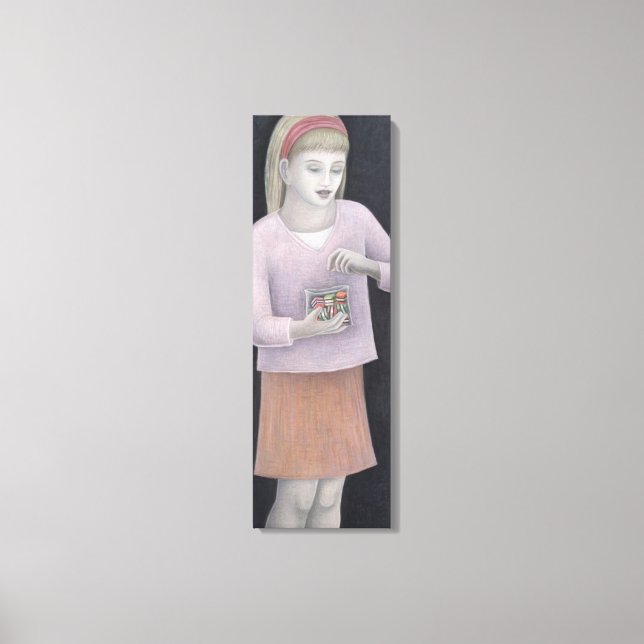 Young Girl with Sweets 2007 Canvas Print (Front)
