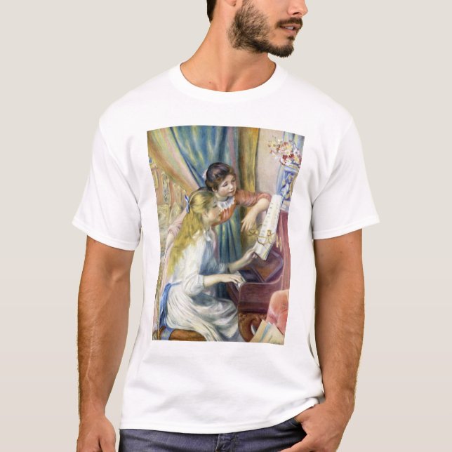 Young Girls at the Piano by Pierre Renoir T-Shirt (Front)