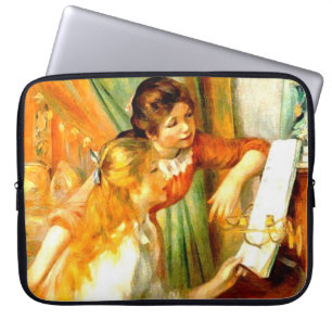 Young Girls at the Piano Laptop Sleeve