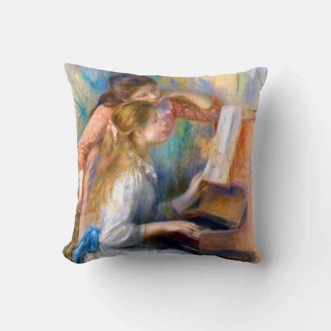 Young Girls at the Piano, Renoir Cushion (Front)
