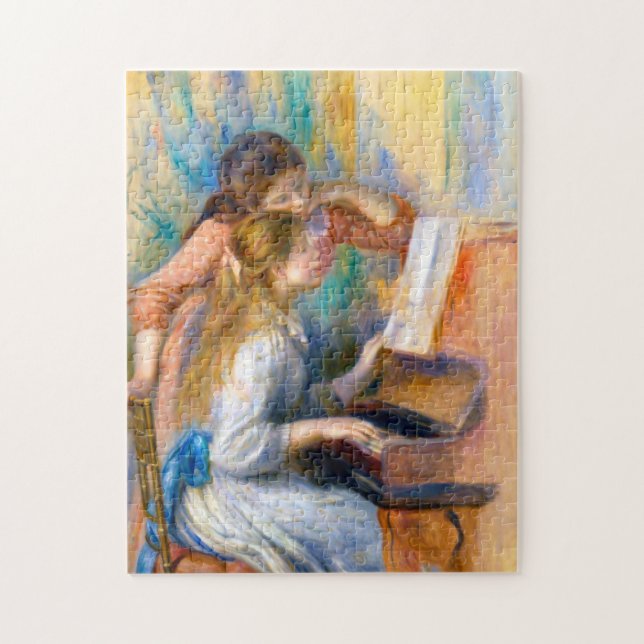 Young Girls at the Piano, Renoir Jigsaw Puzzle (Vertical)