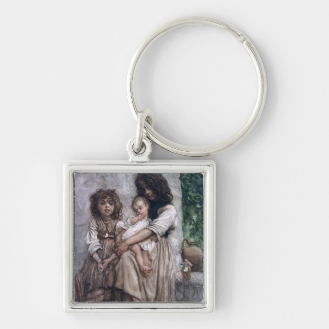 Young girls of Ischia Key Ring (Front)