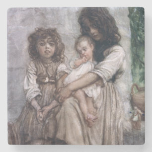 Young girls of Ischia Stone Coaster