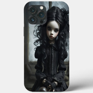 Young Gothic Girl in Black iPhone 13 Pro Max Case