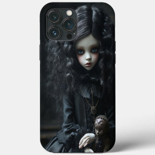 Young Gothic Girl in Black iPhone 13 Pro Max Case