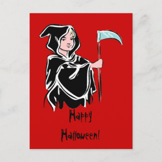 Young Grim Reaper Postcard