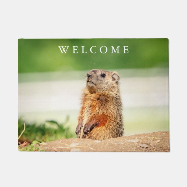 Young Groundhog Doormat (Front)