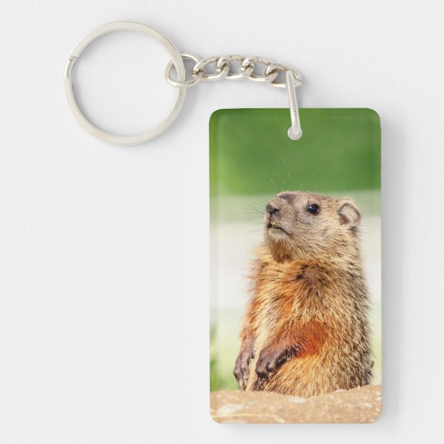 Young Groundhog Key Ring (Front)