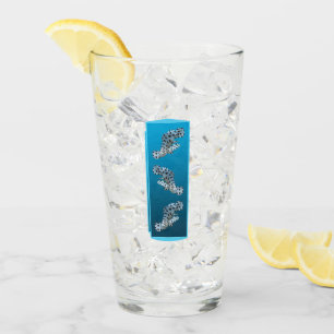 Young Grouper - Design gradient blue background Glass