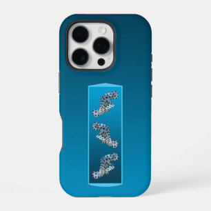 Young Grouper - Design gradient blue background    iPhone 16 Pro Case
