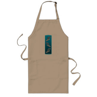 Young Grouper - Design gradient blue background | Long Apron