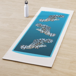 Young Grouper - Design gradient blue background Yoga Mat
