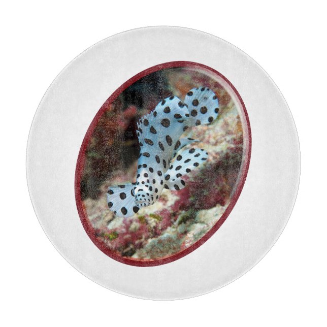 Young Grouper - Oval Photographic Design of Fish | Cutting Board (Front)