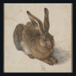 Young Hare (Durer 1502) Poster<br><div class="desc">This is a reproduction of a watercolor painting by Albrecht Durer: Young Hare (1502).</div>