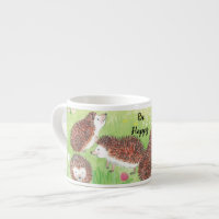 Young Hedgehogs in the Meadow Be Happy