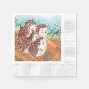 Young Hedgehogs Napkin