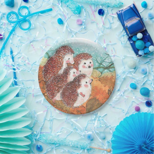 Young Hedgehogs  Paper Plate (Party)