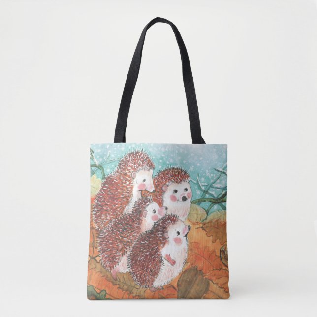 Young Hedgehogs  Tote Bag (Front)