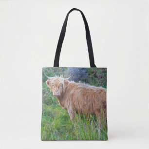 Young Highland Cow All Over Print Bag