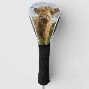 Young Highland Cow Golf Head Cover