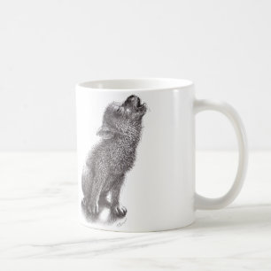 Young Howling Wolf Coffee Mug