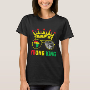 Young Juneteenth 1865 King Freedom African June 19 T-Shirt