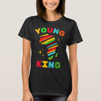 Young King Colorful African American Black History T-Shirt