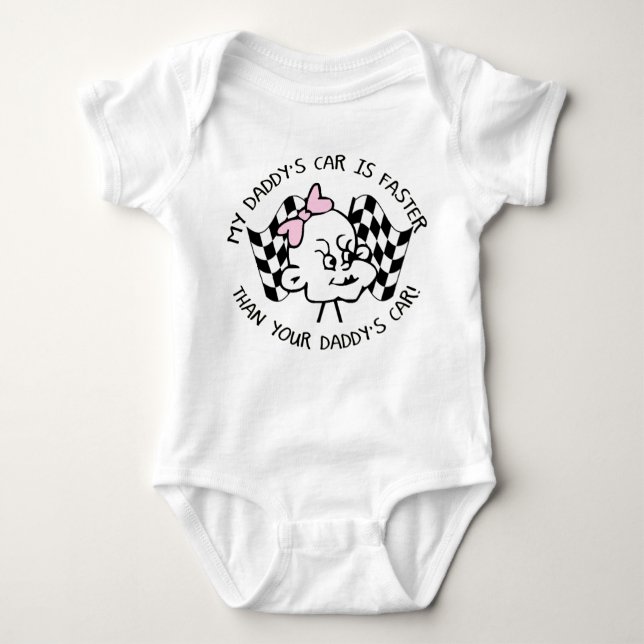 Young Kustoms Onsie - Girl Baby Bodysuit (Front)