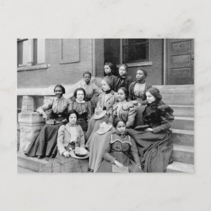 Young Ladies at Fisk, 1890s Postcard