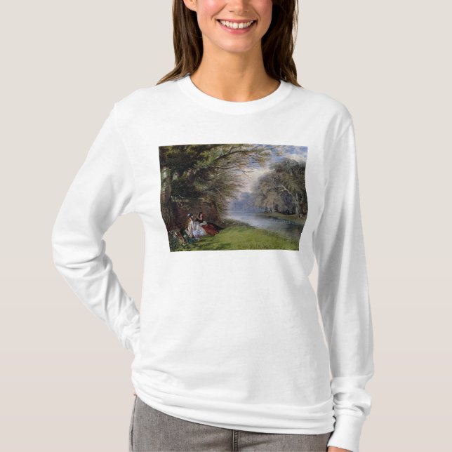 Young ladies by a river T-Shirt (Front)