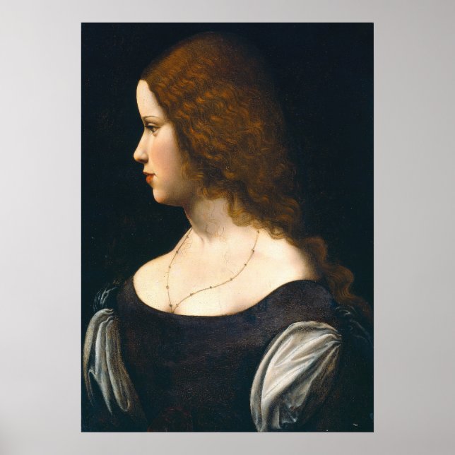Young Lady - Leonardo da Vinci Fine Art Poster (Front)