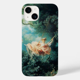 YOUNG LADY ON THE SWING IN NATURE Green Pink Case-Mate iPhone 14 Case