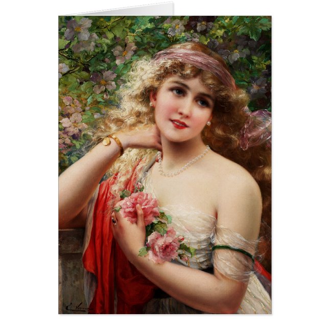 Young Lady With Roses (Front)