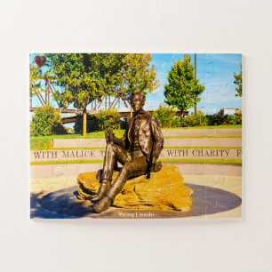 Young Lincoln Monument Jigsaw Puzzle