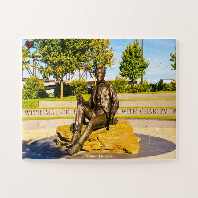 Young Lincoln Monument Jigsaw Puzzle (Horizontal)