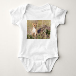 Young lion baby bodysuit