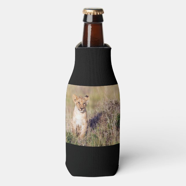 Young lion bottle cooler (Bottle Front)