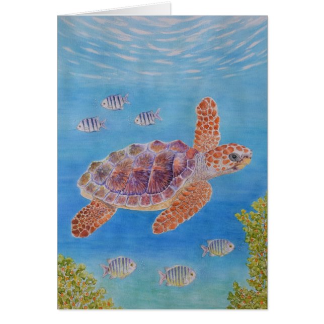 Young Loggerhead Sea Turtle (Front)